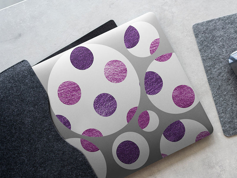 cotton candy polka dot DIY Laptop Stickers