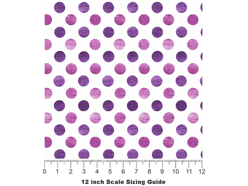 Cotton Candy Polka Dot Vinyl Film Pattern Size 12 inch Scale~Rwraps Cotton Candy Polka Dot Sizing Chart~2