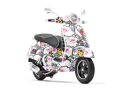 Count 'Em Up Sticker Bomb Vespa Scooter Wrap Film