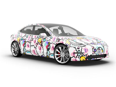 Count 'Em Up Sticker Bomb Vehicle Vinyl Wrap