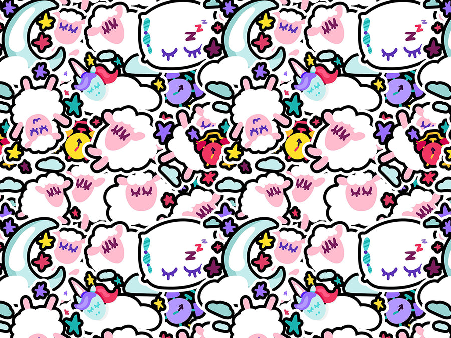 Count 'Em Up Sticker Bomb Vinyl Wrap Pattern~Rwraps Series 914 Digitally Printed Vinyl Wrap~0