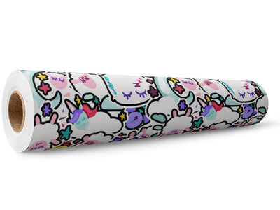 Count 'Em Up Sticker Bomb Wrap Film Wholesale Roll~Rwraps Series 914 Digitally Printed Vinyl Roll~5