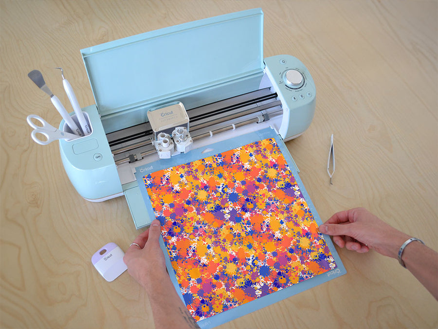 country fair paint splatter Cricut Compatible Vinyl