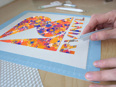 country fair paint splatter Easy Weed Craft Vinyl