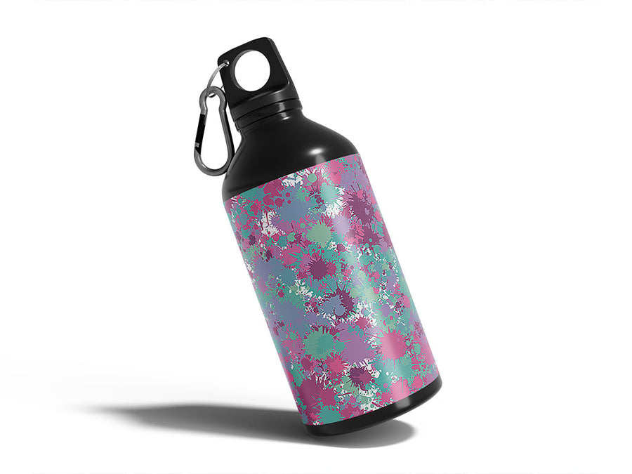 courtship dating paint splatter Water Bottle DIY Stickers