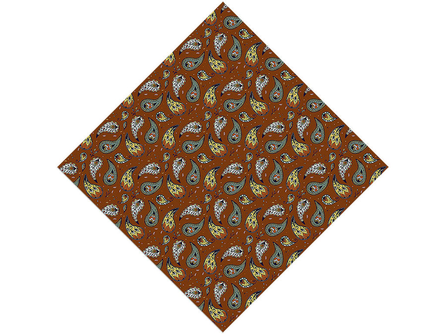 Cowboy Wrangling Paisley Vinyl Wrap Pattern