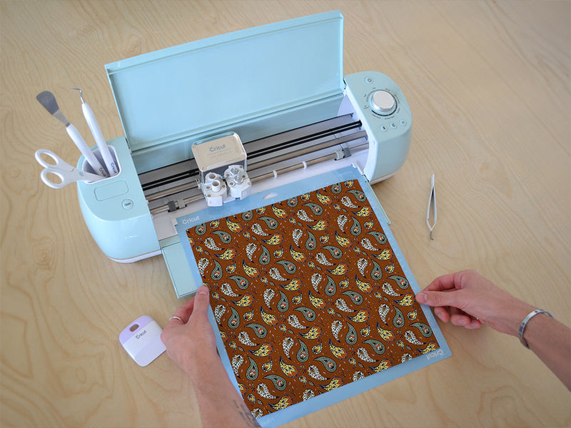 cowboy wrangling paisley Cricut Compatible Vinyl