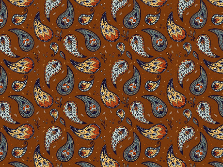 Cowboy Wrangling Paisley Vinyl Wrap Pattern~Rwraps Series 914 Digitally Printed Vinyl Wrap~0