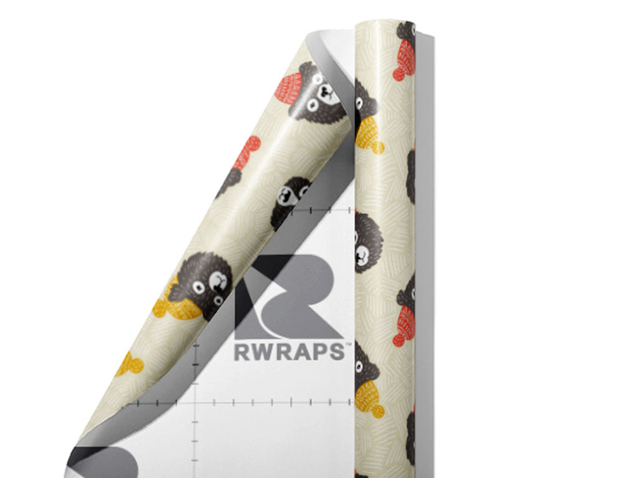 Cozy Caps Animal Wrap Film Sheets~Rwraps Series 914 Cozy Caps Animal Scrolled Sheet~3