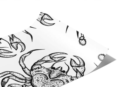 Crabby Mood Marine Life Vinyl Wraps~Rwraps Series 914 Digitally Printed Vinyl Wrap~0