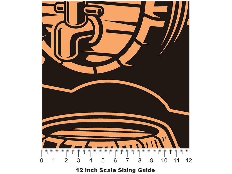 Craft Brew Alcohol Vinyl Film Pattern Size 12 inch Scale~Rwraps Craft Brew Alcohol Sizing Chart~2