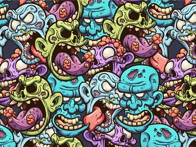 Cranial Cravings Zombie Vinyl Wrap Pattern~Rwraps Series 914 Digitally Printed Vinyl Wrap~0