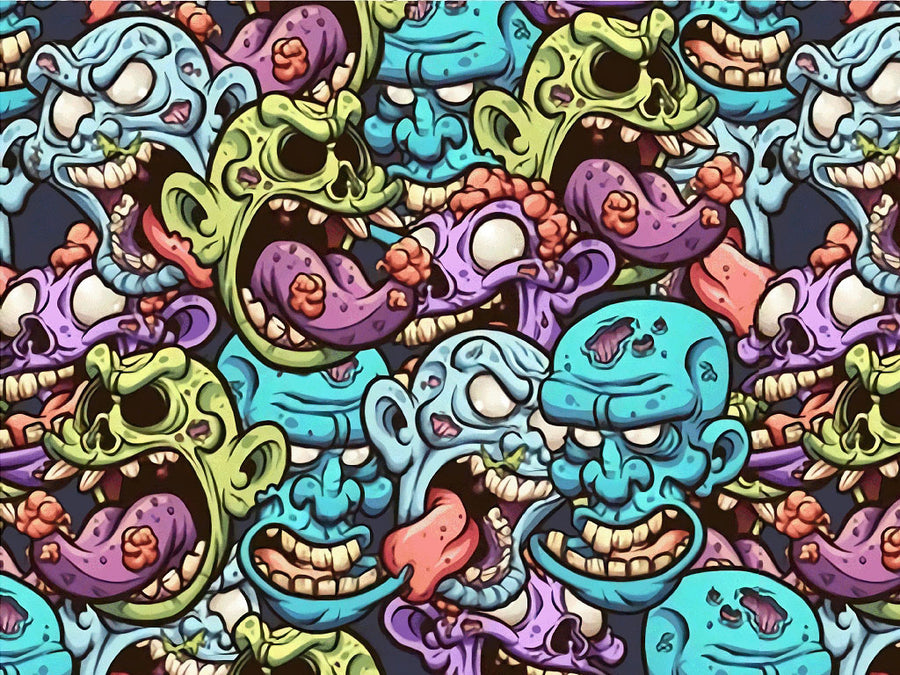 Cranial Cravings Zombie Vinyl Wrap Pattern~Rwraps Series 914 Digitally Printed Vinyl Wrap~0