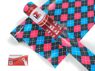 crayon contrast argyle Craft Vinyl Roll