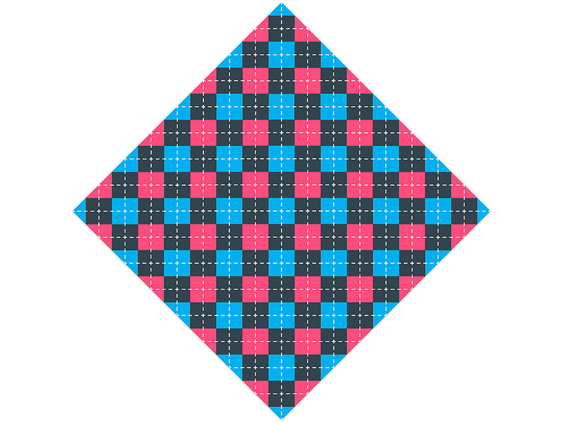 Crayon Contrast Argyle Vinyl Wrap Pattern