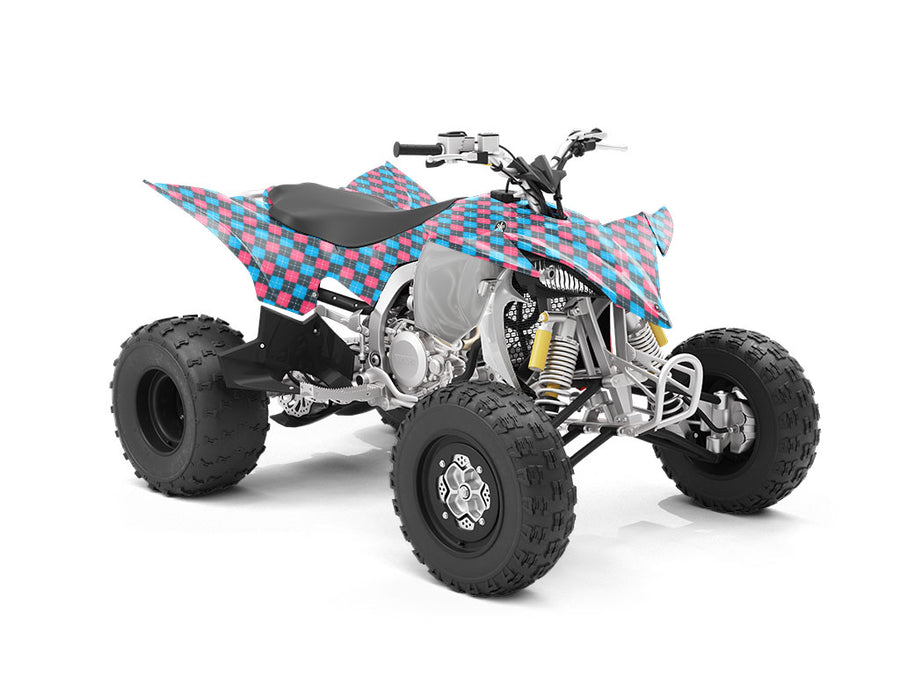 Crayon Contrast Argyle ATV Wrapping Vinyl