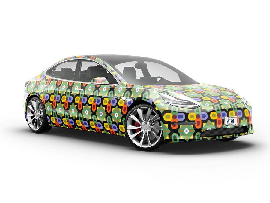 Crayon Creation Art Deco Vehicle Vinyl Wrap
