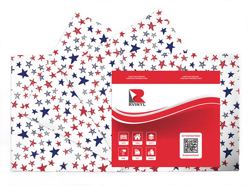crayon stars  Craft Vinyl Sheet Pack