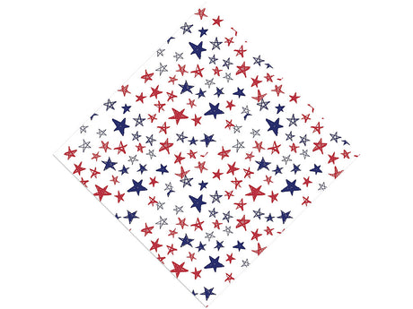 Crayon Stars Americana Vinyl Wrap Pattern