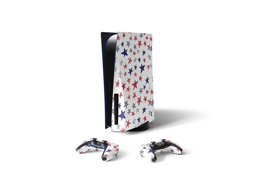 crayon stars  Sony PS5 DIY Skin