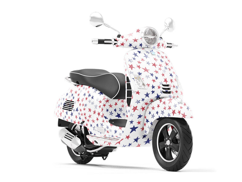Crayon Stars Americana Vespa Scooter Wrap Film