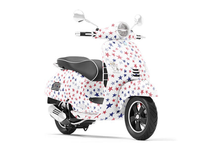 Crayon Stars Americana Vespa Scooter Wrap Film