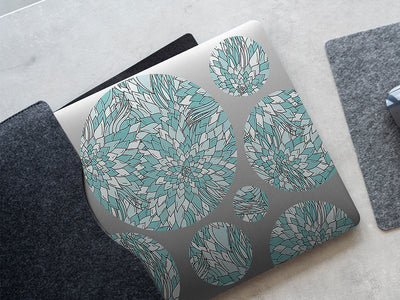 crazy chlorokinesis floral DIY Laptop Stickers