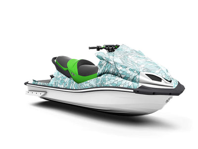 Crazy Chlorokinesis Floral Jet Ski Vinyl Customized Wrap