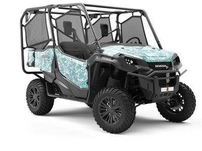 Crazy Chlorokinesis Floral Utility Vehicle Vinyl Wrap