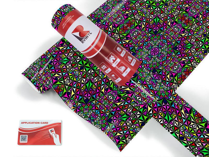 crazy quilt mosaic Craft Vinyl Roll