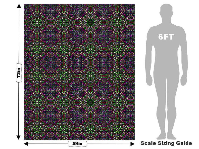 Crazy Quilt Mosaic Vehicle Wrap Scale~Rwraps Series 914 Crazy Quilt Mosaic Measurements~1