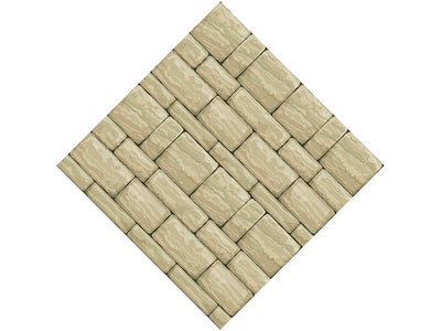 Cream  Brick Vinyl Wrap Pattern