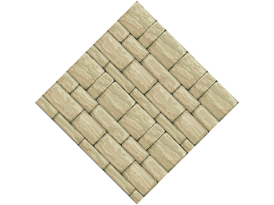 Cream  Brick Vinyl Wrap Pattern