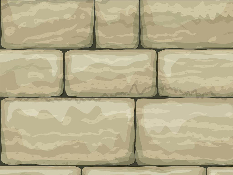 Cream  Brick Vinyl Wrap Pattern~Rwraps Series 914 Digitally Printed Vinyl Wrap~0