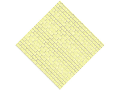 Cream  Brick Vinyl Wrap Pattern