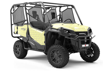 Cream  Brick Utility Vehicle Vinyl Wrap
