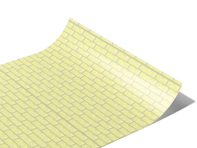 Cream  Brick Vinyl Wraps~Rwraps Series 914 Digitally Printed Vinyl Wrap~1