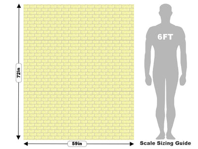 Cream  Brick Vehicle Wrap Scale~Rwraps Series 914 Cream  Brick Measurements~2