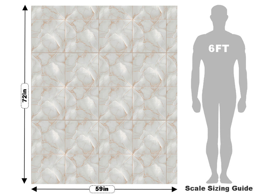 Cream Deviations Tile Vehicle Wrap Scale~Rwraps Series 914 Cream Deviations Tile Measurements~2