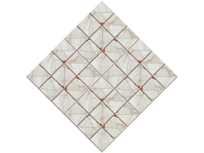 Cream Square Tile Vinyl Wrap Pattern