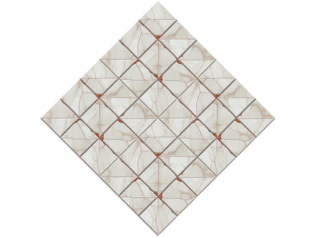 Cream Square Tile Vinyl Wrap Pattern