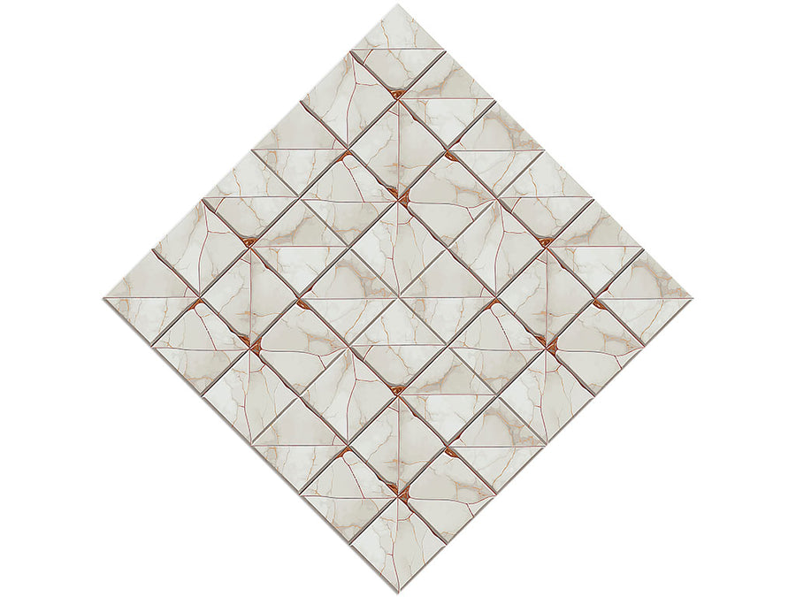 Cream Square Tile Vinyl Wrap Pattern