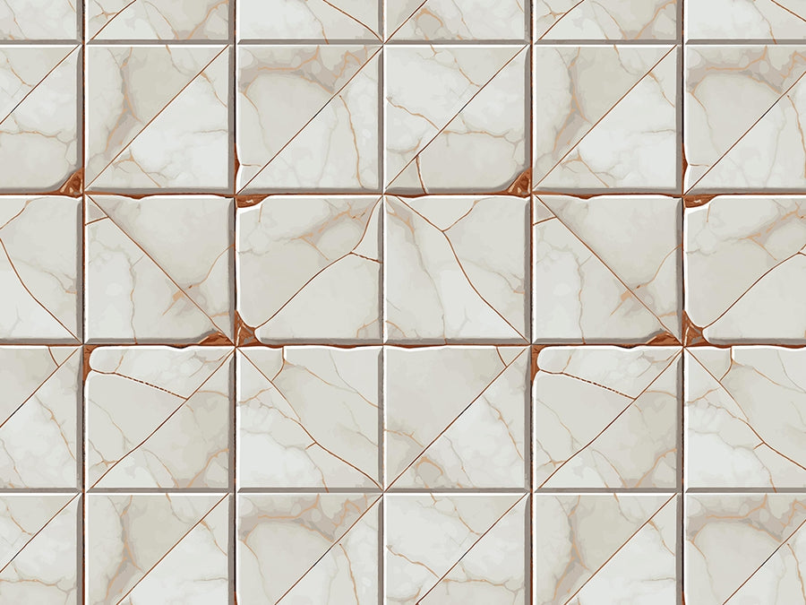Cream Square Tile Vinyl Wrap Pattern~Rwraps Series 914 Digitally Printed Vinyl Wrap~0