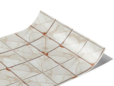 Cream Square Tile Vinyl Wraps~Rwraps Series 914 Digitally Printed Vinyl Wrap~1