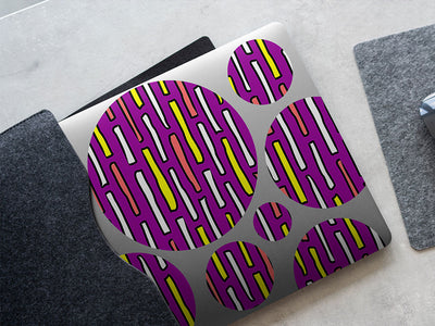 credit line abstract geometric DIY Laptop Stickers