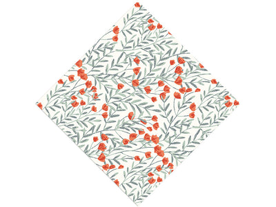 Crimson Meadow Floral Vinyl Wrap Pattern