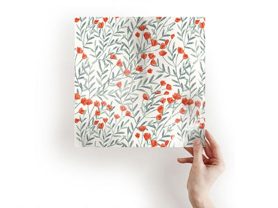 crimson meadow floral Craft Sheets