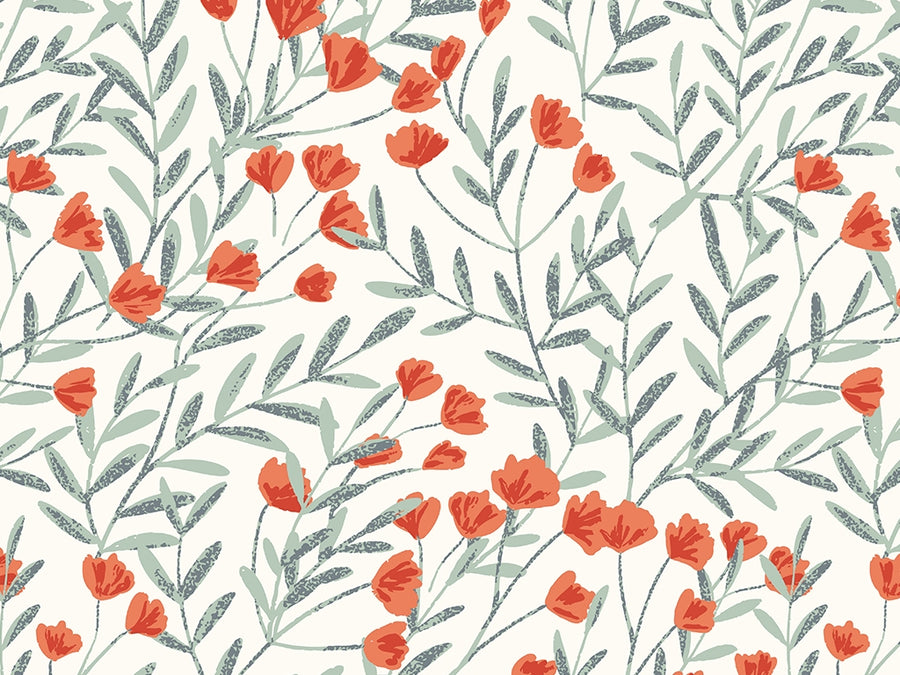 Crimson Meadow Floral Vinyl Wrap Pattern~Rwraps Series 914 Digitally Printed Vinyl Wrap~0