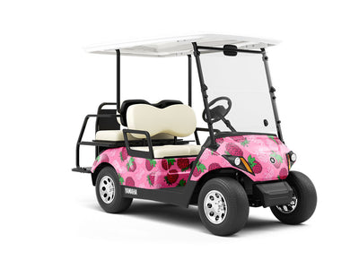 Crimson Night Fruit Wrapped Golf Cart