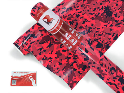 crimson sky camouflage Craft Vinyl Roll